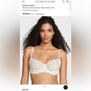 NWT Victoria’s Secret Wicked Unlined Bow Balconette Bra